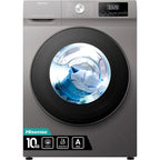 Hisense 10Kg Front Loading Washer And Dryer(6kg) Machine - Silver,Grey