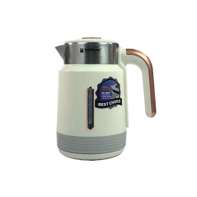 Hoffmans 2.5L Electric Milk Boiling/ Cooking Pacolator/Kettle -Black Cream