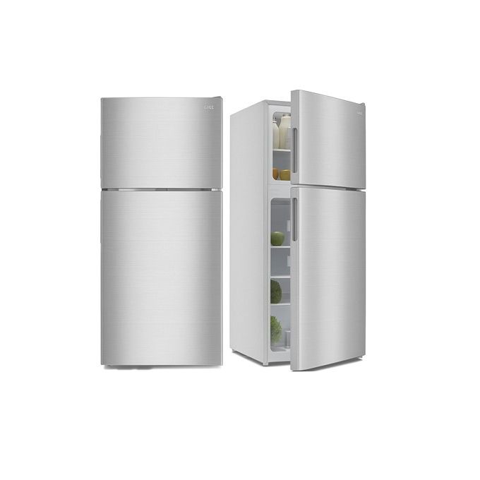 Chiq Chiq 150 Liters Double Door Top Freezer Refrigerator - Silver (3YRS WRNTY)