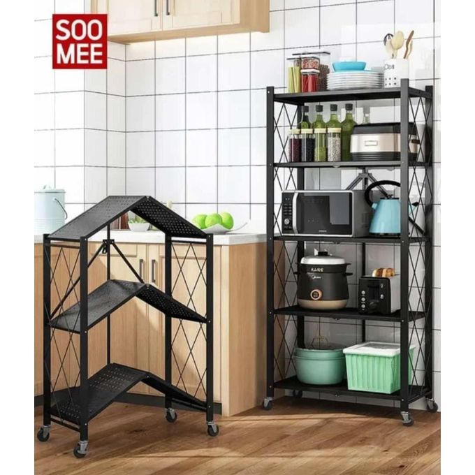 kitchen 4 Level Rack Shelf  organizer - Black