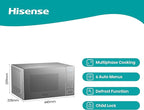 Hisense 20 Litres Digital Microwave - Silver