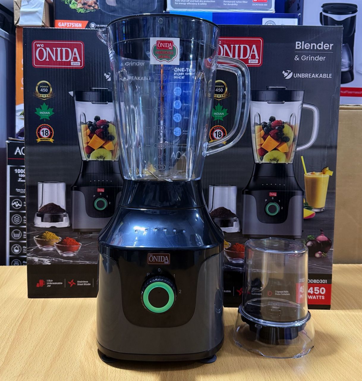 Onida 2 in1 (OD101) unbreakable 1.5 litres blender