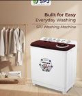 7Kg SPJ Twin Tub Washing Machine - White