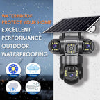 3 in 1 V380 Intelligent Solar Camera wireless outdoor security surveillance system
