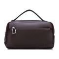 Leather Clutch Handbag – Black & Brown