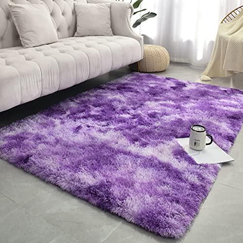 Orange Fluffy Shaggy Rug