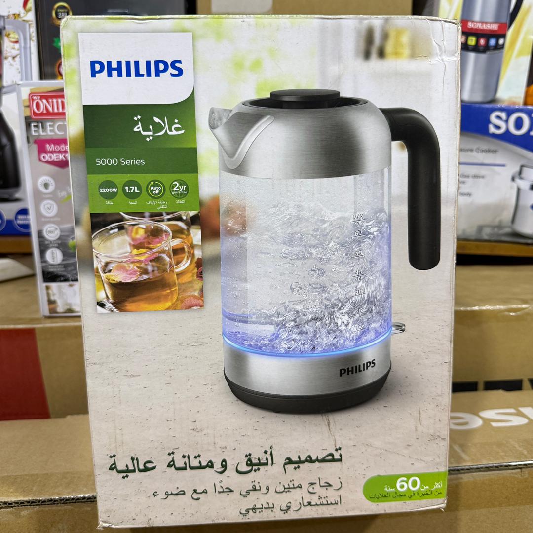 Philips 5000 Series 1.7L Glass Electric Kettle