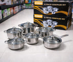 6-Piece Classic Stainless Steel Cookware Set