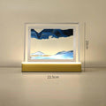 3D Moving Sand Art LED Light Frame – Blue