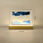 3D Moving Sand Art LED Light Frame – Blue
