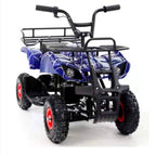 Kids Electric Mini ATV Quad Bike — Blue Spider-Web Edition