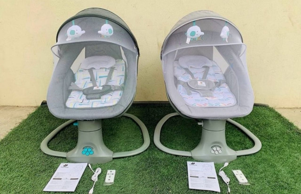 Electric Baby Swing Bouncer Chair with Canopy, Remote & Music