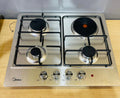 Midea 3 Gas + 1 Electric Inbuilt Hob — Stainless Steel