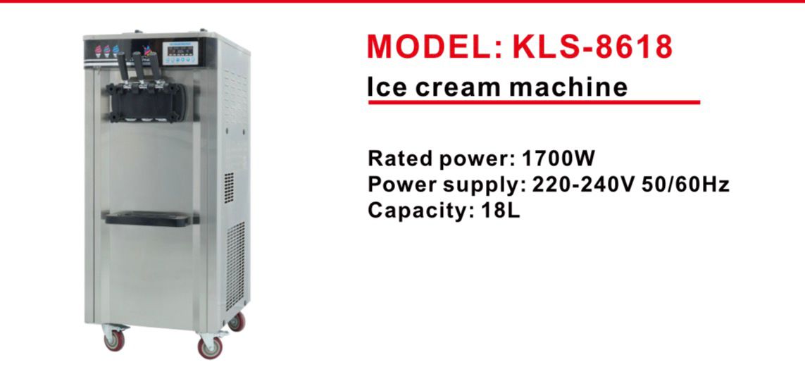 KLS-8618 Commercial Ice Cream Machine 18L