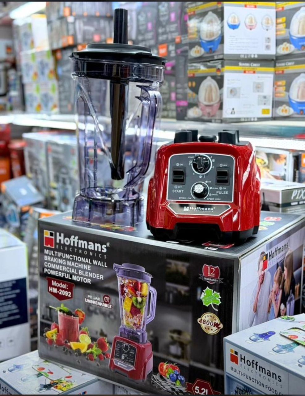 Hoffmans 5.2L Multifunctional Commercial Blender – 4800W – Model HM-2092
