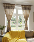 3pc Curtain Set - 2 Curtains (1.5m each) + 1 Net (3m)
