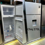 CHiQ 270L Double Door Refrigerator with Water Dispenser