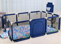 Kids Large Ball Pit Play Yard with Basketball Hoop & Ocean Balls