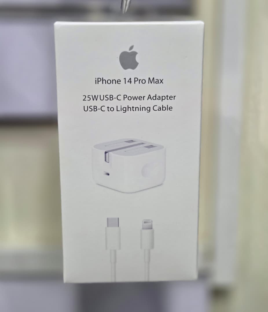 Original iPhone 25W USB-C Power Adapter + USB-C to Lightning Cable