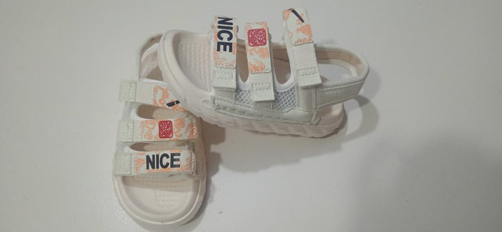 Kids NICE Sport Sandals - White (Sizes 26-34)