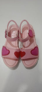 Kids Pink Heart Sandals - Sizes 35, 36, 37