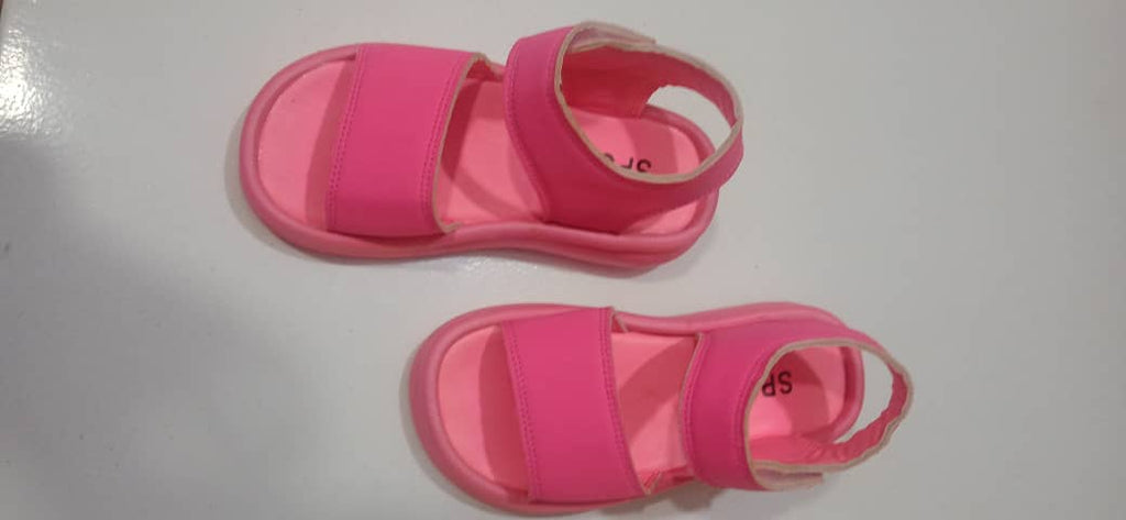 Kids Pink Velcro Sandals - OdS (Sizes 29-35)