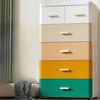 Kids Colourful 6-Drawer Storage Cabinet & Closet