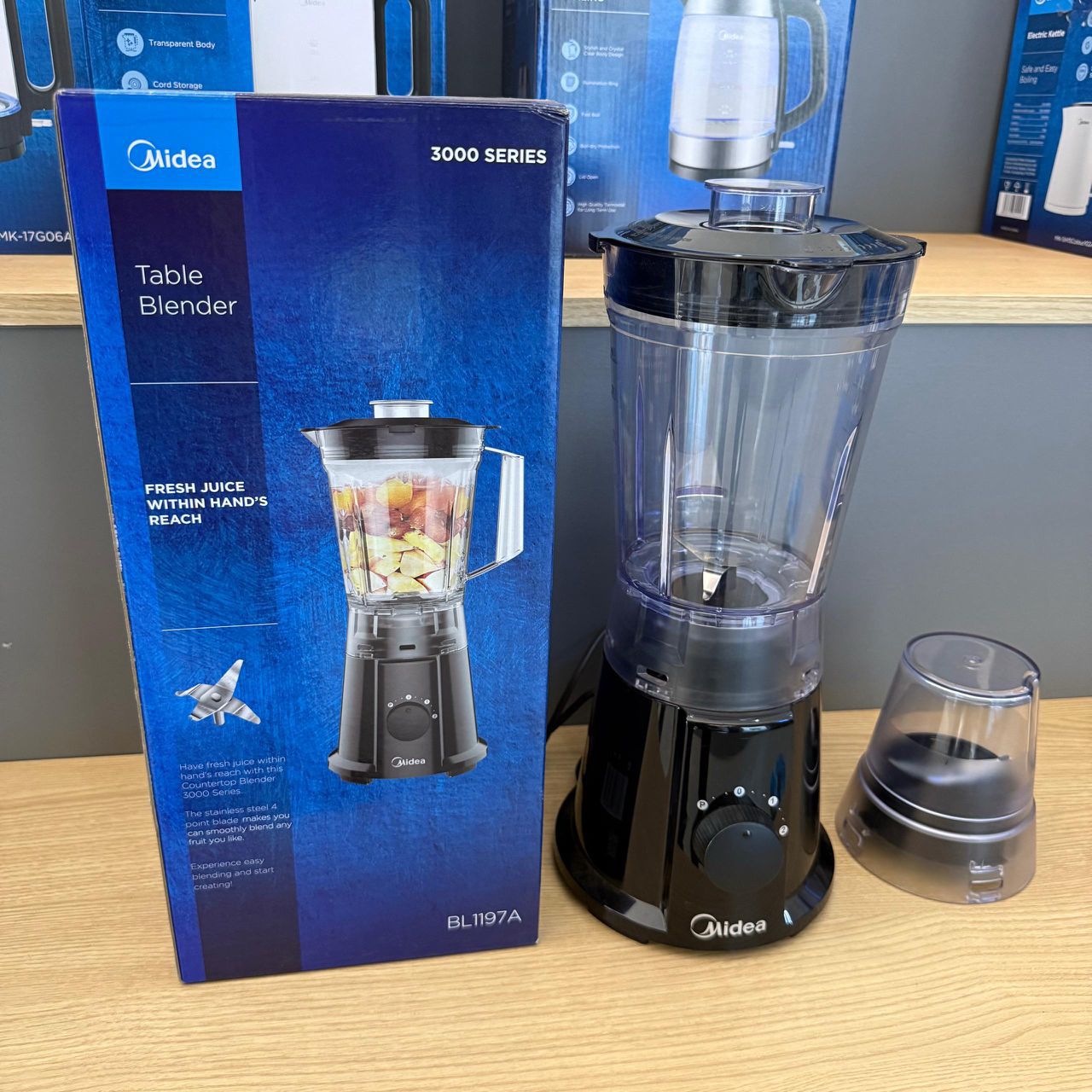 Midea BL1197A 3000 Series 1.5L 2-in-1 Table Blender with Grinder