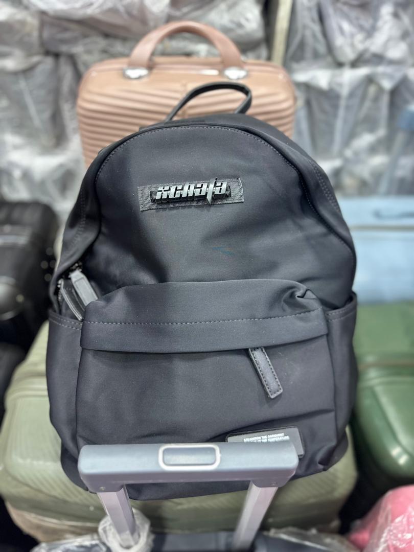 Xchafa Premium Black Backpack - Black Badge Edition (School & Travel)