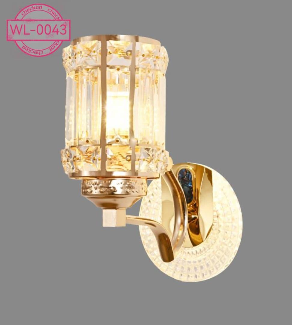 WL-0043 Luxury Crystal Gold Wall Bracket Light - Indoor Sconce
