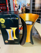Plato 24W LED Wall Lamp - Gold & Black Hourglass Design