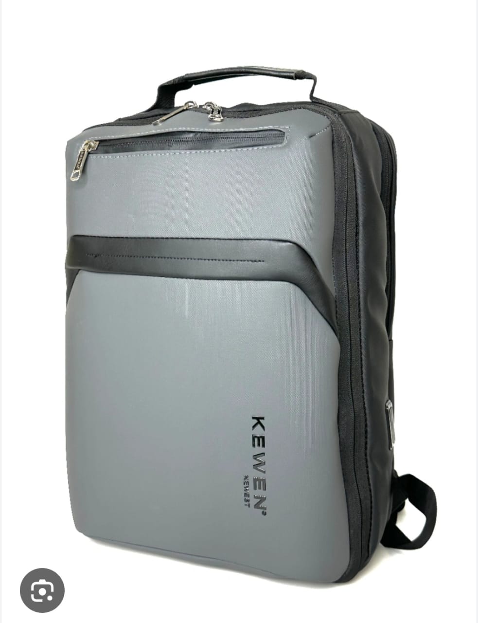 Kewen Premium Laptop Backpack - Grey & Black (Business & Travel)