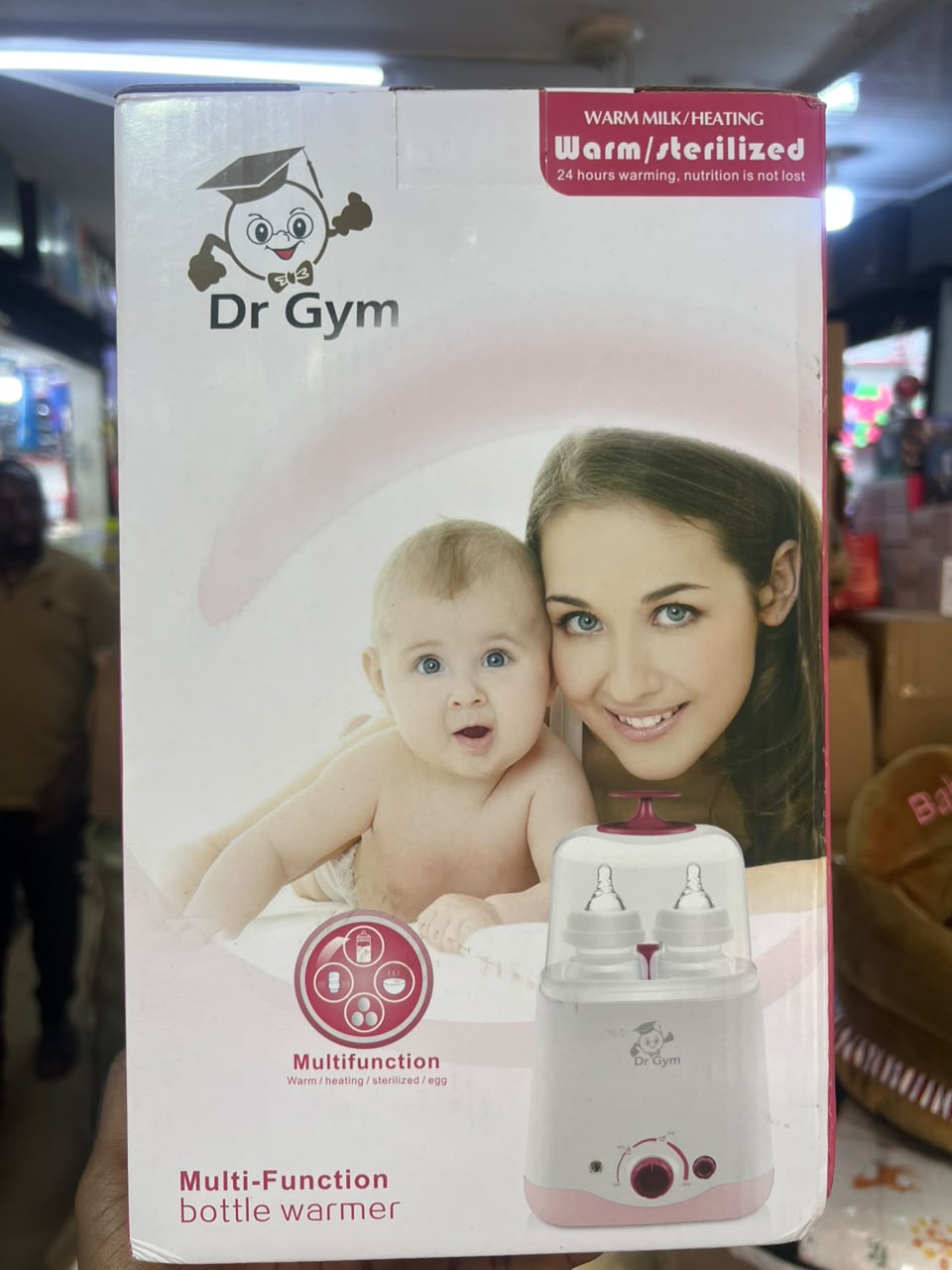 Dr Gym Multi-Function Baby Bottle Warmer & Sterilizer | 2 Bottles | 24Hr Warming