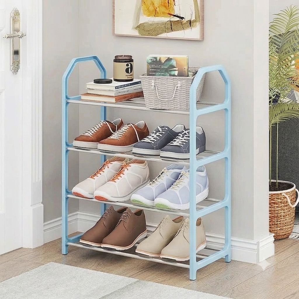 5-Layer Metal Shoe Rack – Space-Saving Organizer