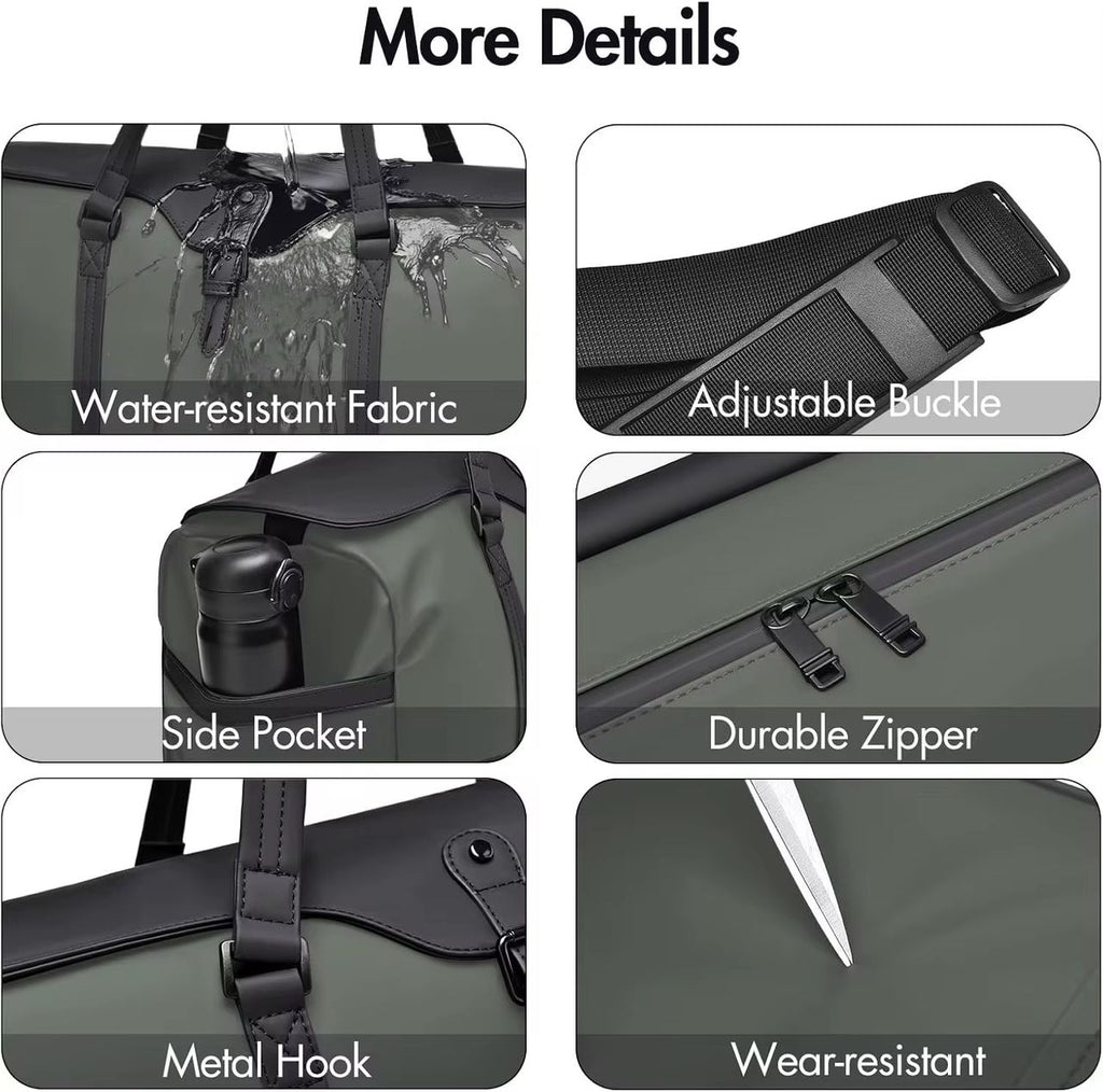 Large Capacity Water-Resistant Travel Duffel Bag