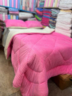 Hot Pink Velvet 4pc Duvet Set – 5x6