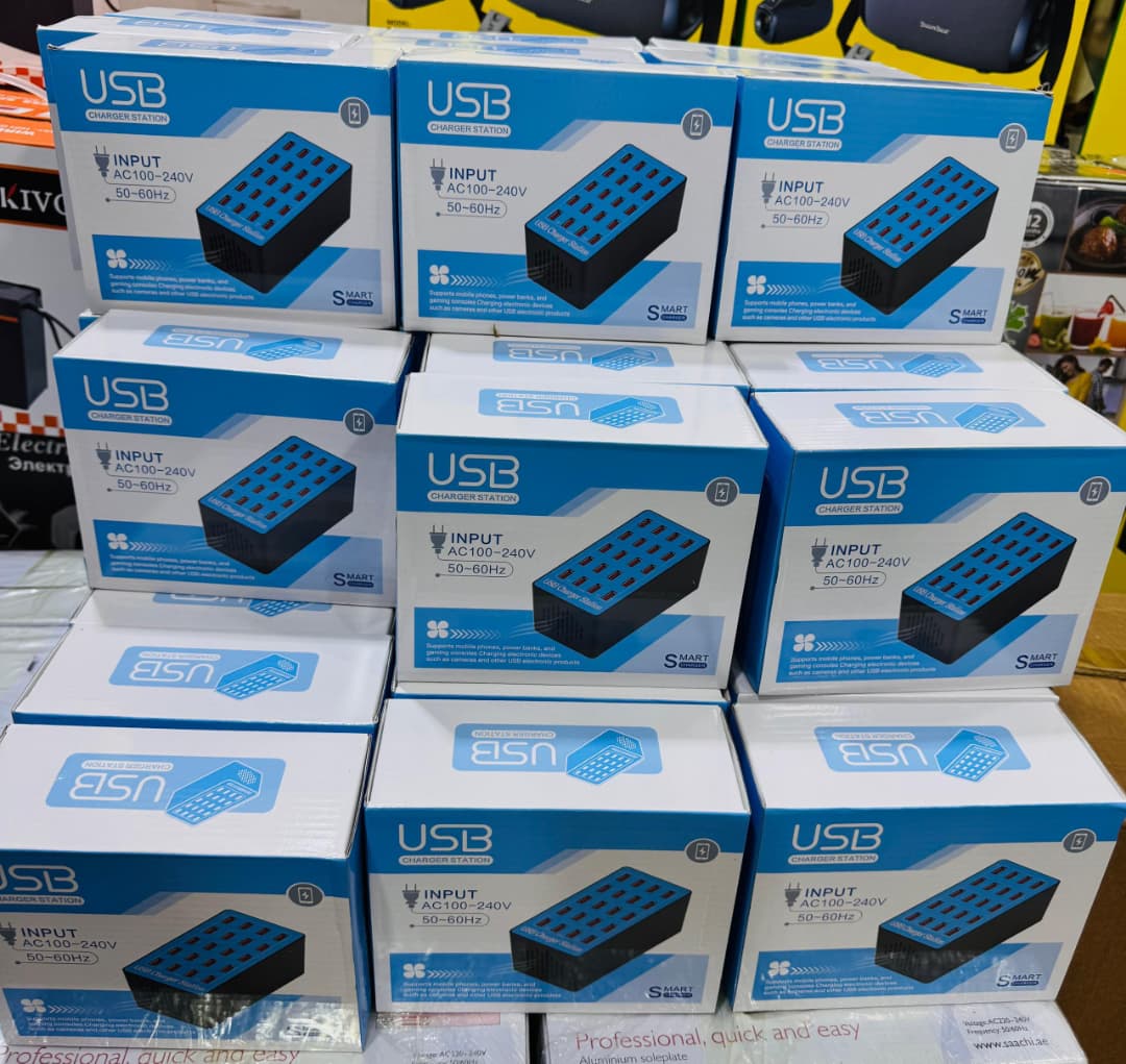 30-Port USB Charger Station – Smart Multi USB Charging Hub