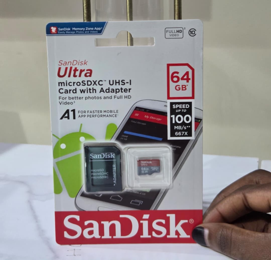 SanDisk Ultra 64GB microSDXC Card with Adapter
