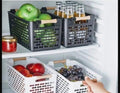 Fridge Organizer Basket with Wooden Handle