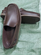 Men's Brown Leather Loafer Shoes