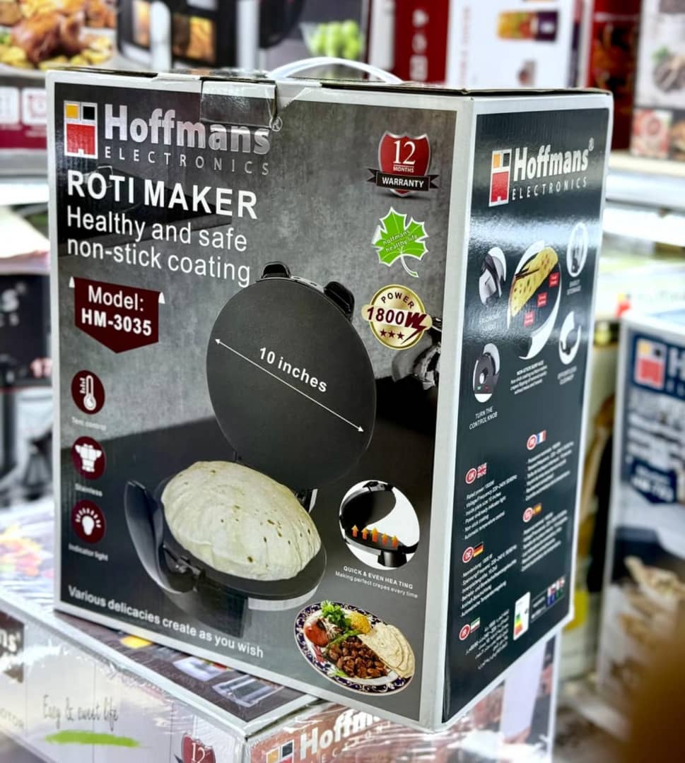 Hoffmans HM-3035 1800W Chapati & Roti Maker 10 Inch – Non-Stick
