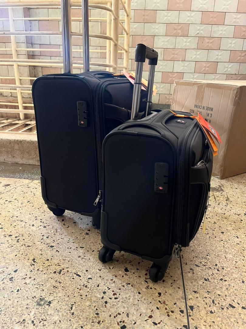 Black Travel Trolley Luggage Set of 2 original photo