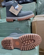 Timberland Grey Boots with Tag and Sole View
