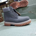 Timberland Grey Boots Side View