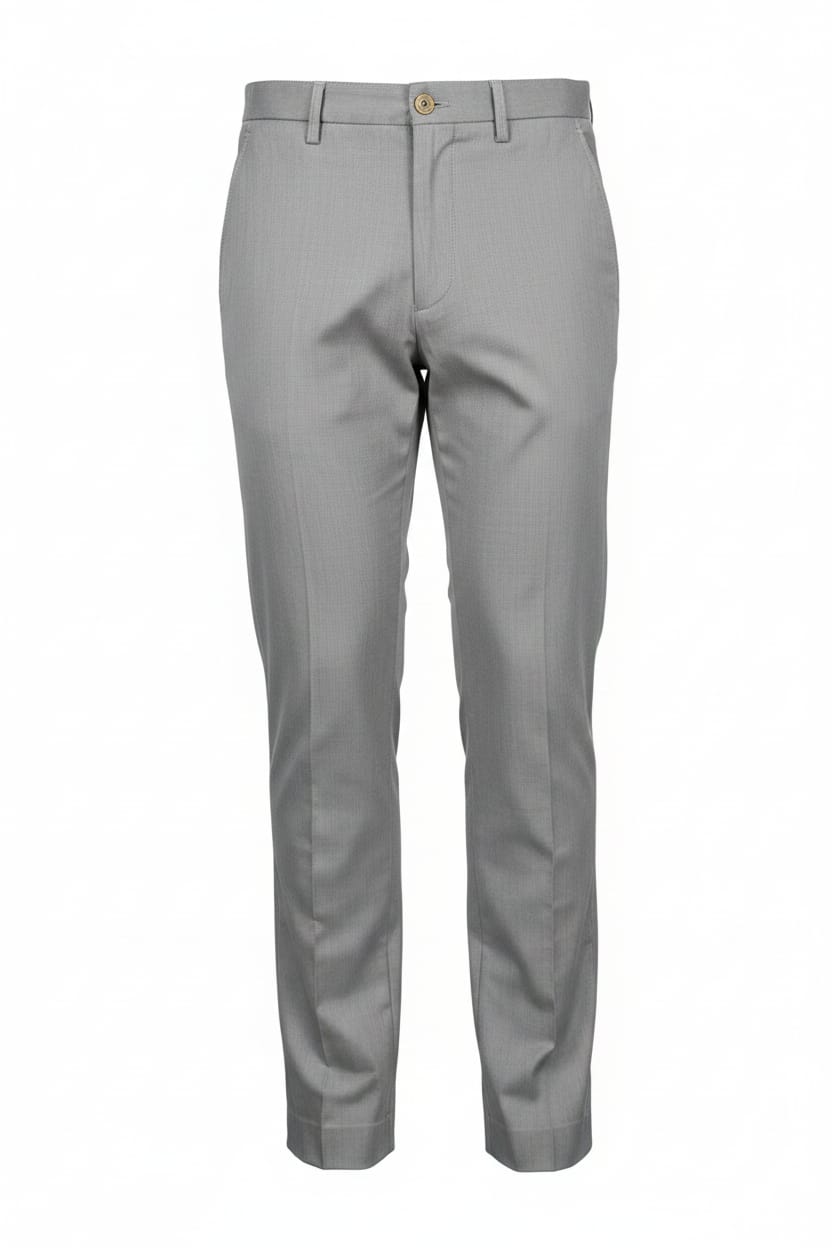 Light grey slim-fit chino pants