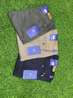 Black slim chino pants