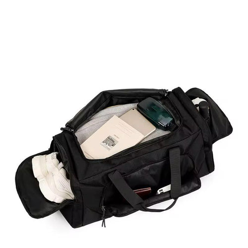All-Black Duffel Travel Bag