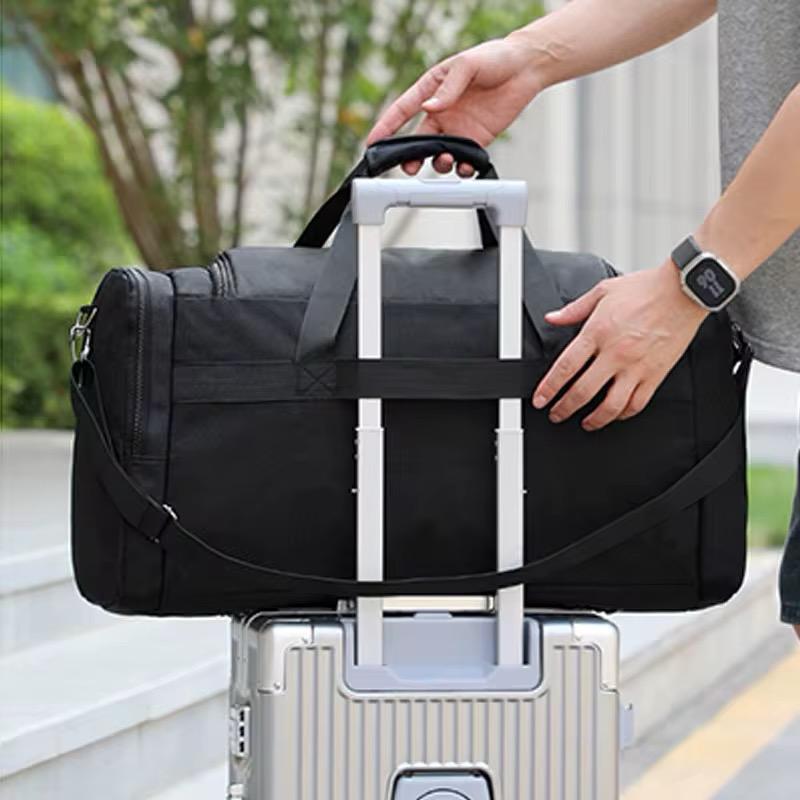 All-Black Duffel Travel Bag