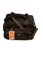 20-Inch Brown Trolley Duffel Bag – Front View