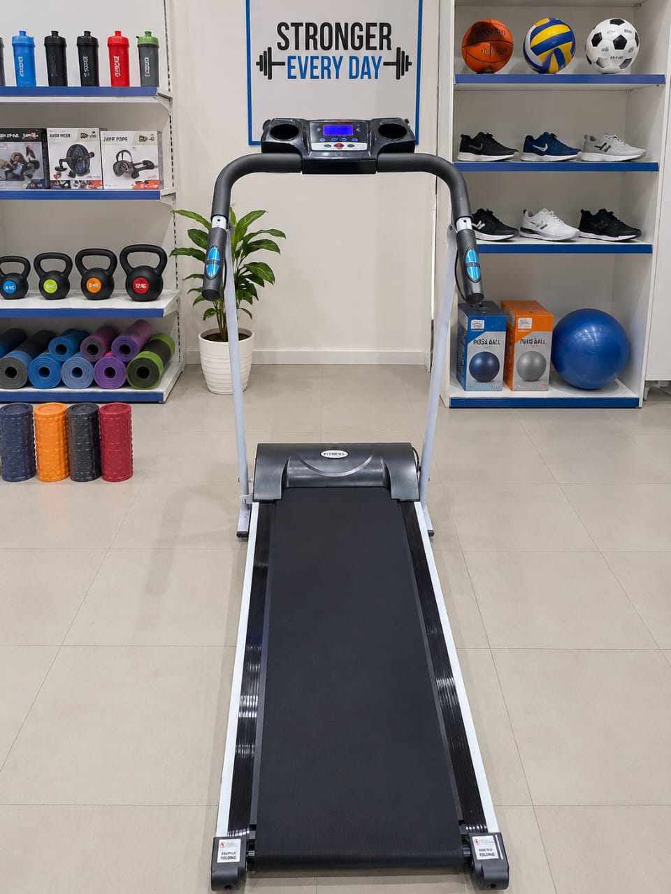 Indoor Walking Pad with Impulse and Heart Rate Monitor - Store Photo